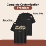 Custom Personalized Cotton T-Shirt – Front & Back Print Design Your Own Tee(Bundle of 10 Products) - Image 3