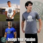 Custom Sport Performance T-Shirt – Personalized 100% Polyester Moisture-Wicking Tee (Front & Back Print)(Bundle of 14 ) - Image 2